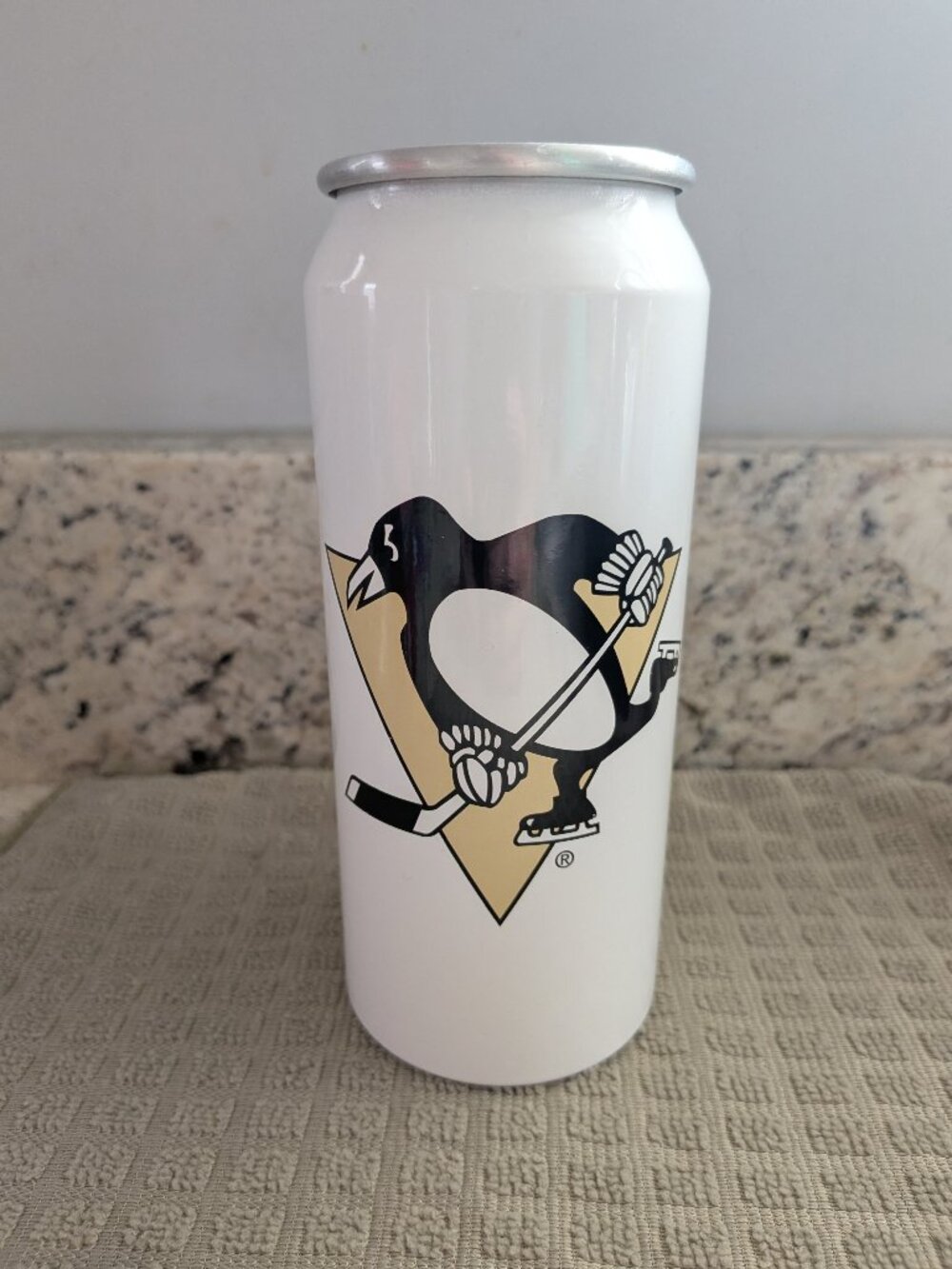 Miller Lite Aluminum Can Cup Metal Tumbler - Pittsburgh Penguins